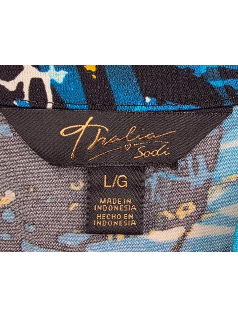 Women's - Thalia Sodi Multi Print Dress, Size Large - Picture 6 of 10